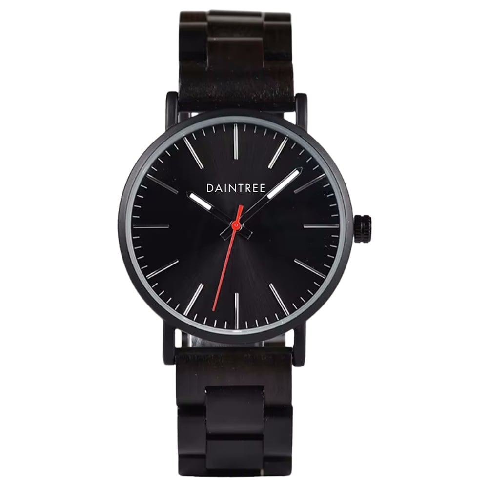 Daintree Hekla - Montre Unisexe bois d'ébène - Mouvement à Quartz Noir