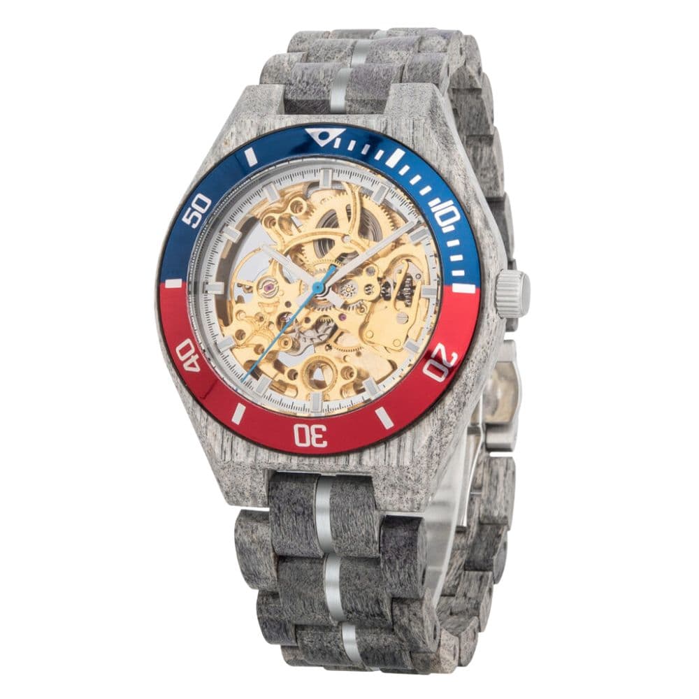 Daintree Kodiak - Montre Homme automatique bois d'Érable gris - Doré