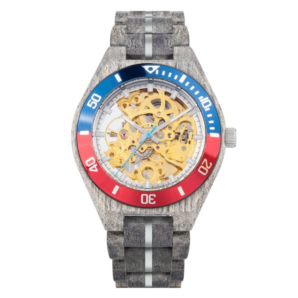 Daintree Kodiak - Montre Homme automatique bois d'Érable gris - Doré