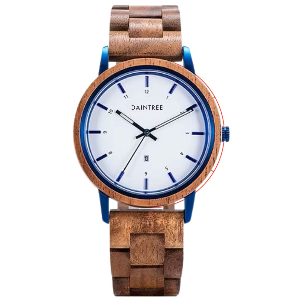 Daintree Tahoe - Montre pour Homme en bois d'Acacia mécanisme à quartz